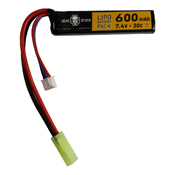 Stick LiPo Battery - 7.4V 600mAh Mini Tamiya Connector