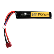 Stick LiPo Battery - 7.4V 1000mAh Deans Connector 