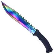 Embark on your outdoor adventures with the 17'' Hunting Knife in captivating rainbow hues. A reliable companion for hunters and collectors alike.