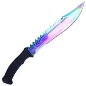 Embark on your outdoor adventures with the 17'' Hunting Knife in captivating rainbow hues. A reliable companion for hunters and collectors alike.