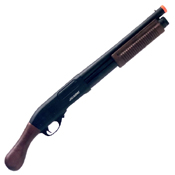 JAG Arms Wooden Stock Gas Airsoft Scattergun - Black