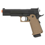 JAG Arms GM4 Black Slide with Tan Frame Gas BB Pistol