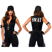 5pc Deluxe SWAT Commander Costume