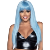 24-Inch Straight Wig with Bangs