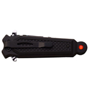 Dark Side Stainless Steel Folding Blade Knife with Cross Art
