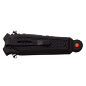 Dark Side Stainless Steel Folding Blade Knife with Cross Art