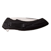 Dark Side Blades Feather Texture on Aluminum Handle Folding Knife
