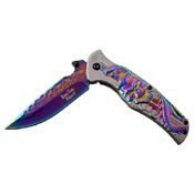 Dark Side Blades Tinite Coated Folding Blade Knife