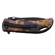 Elk Ridge Stainless Steel Handle w/ Overlay Folding Knife