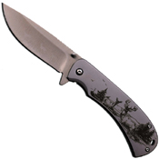 Master Collection 4.5 Inch Eagle Art Work Folding Knife