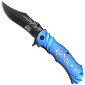 Masters Collection Lasered Dragon Folding Knife