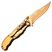 Masters Collection 3D Sculpted Mermaid Art Folding Knife