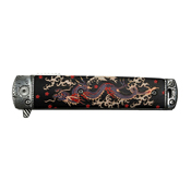 MC 3Cr13 Steel Dragon Pattern Handle Folding Knife