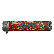 MC 3Cr13 Steel Dragon Pattern Handle Folding Knife