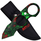 MTech USA 20-56GN Green Skull Camo Coated Blade Fixed Knife