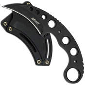 Mtech USA Black Stainless Steel Handle Fixed Blade Knife