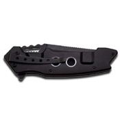 MTech USA Aluminum Handle Folding Knife - Black