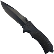 Master USA 5 Inch Closed Half Serrated Folding Knife