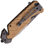 MTech USA Xtreme A841 Ballistic Knife with Glass Breaker