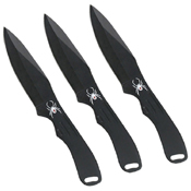 Master Cutlery Perfect Point Spider Printed 8 Inch Throwing Knife - 3 Pcs Set