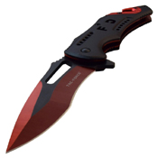 Tac Force 976FD Black/Electro Plating Two Tone Blade Folding Knife