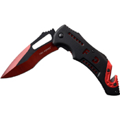 Tac Force 976FD Black/Electro Plating Two Tone Blade Folding Knife