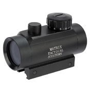 Matrix Military Style 1x30 Illuminated Red/Green Dot Scope with QD Base