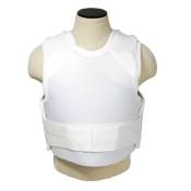 Concealed Carrier Vest with Two Level IIIA Ballistic Panels - White - Medium