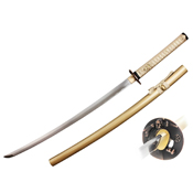 41.25-Inch Carbon Steel Katana - Gold