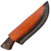 True Damascus Fixed Knife - Walnut Wood Handle