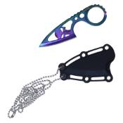 Hunting Fixed Blade Knife w/Sheath & Necklace