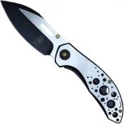 Neptune Bubbles Black Folding Knife