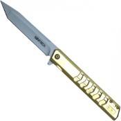 Neptune Silver Tanto Pocket Knife