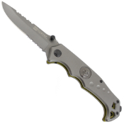 Wartech 8.75'' Folding Knife w/ Serration Blade