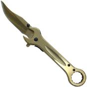 Titanium Folding Knife w/ 14mm Wrench