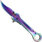 Titanium Folding Knife w/ 14mm Wrench