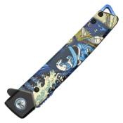 Folding Steel Pouch Knife with Blue Samurai Handle