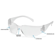 Frameless Intruder Safety Glasses