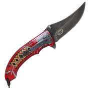 Wild Turkey Folding Knife Feather Shaped-Blade