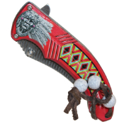 Wild Turkey Folding Knife Feather Shaped-Blade