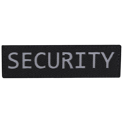 Security Laser Cut Patch Black/Reflective-L