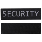 Security Laser Cut Patch Black/Reflective-L