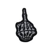 Middle Finger Skeleton Reflective Patch