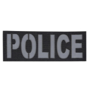 Police Reflective Black Patch