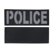 Police Reflective Black Patch