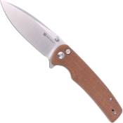 Explorer Sachse Flipper Satin Blade Knife - Natural, timeless beauty 