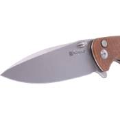 Explorer Sachse Flipper Satin Blade Knife - Natural, timeless beauty 