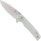 Explorer Sachse Flipper Satin Blade Knife - Natural, timeless beauty 