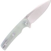 Explorer Sachse Flipper Satin Blade Knife - Natural, timeless beauty 