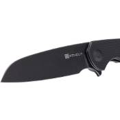 Explorer Kyril Flipper Black Blade Knife - Black, cutting-edge style 